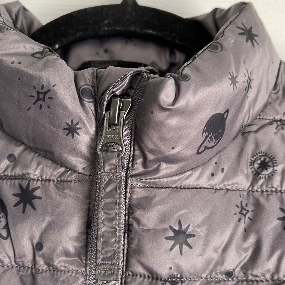 Lands End grey puffer jacket - Picture 4 of 12